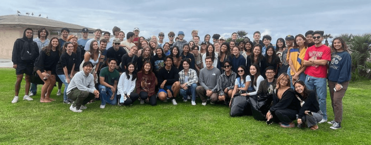 Beach cleanup service event